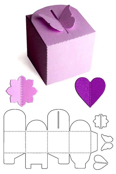 Идеальный шаблон коробок для подарков